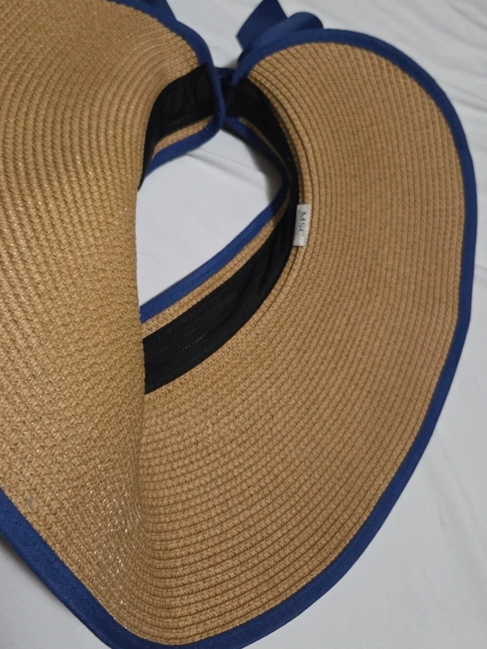 MSC women's straw summer sun visor hat #30